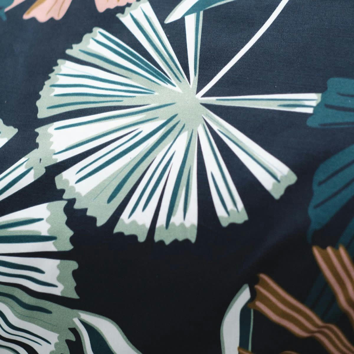 - Parure de lit en Coton Bleu 240x220 cm