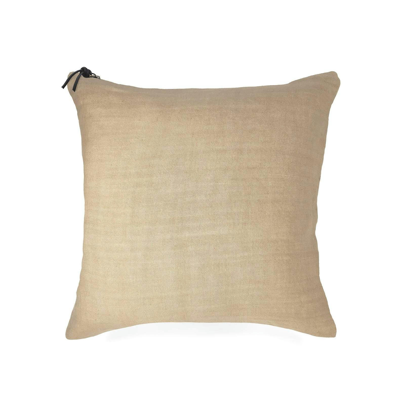 L'ESSENTIEL - L'ESSENTIEL - Coussin Lin pur lavé Sable 45x45