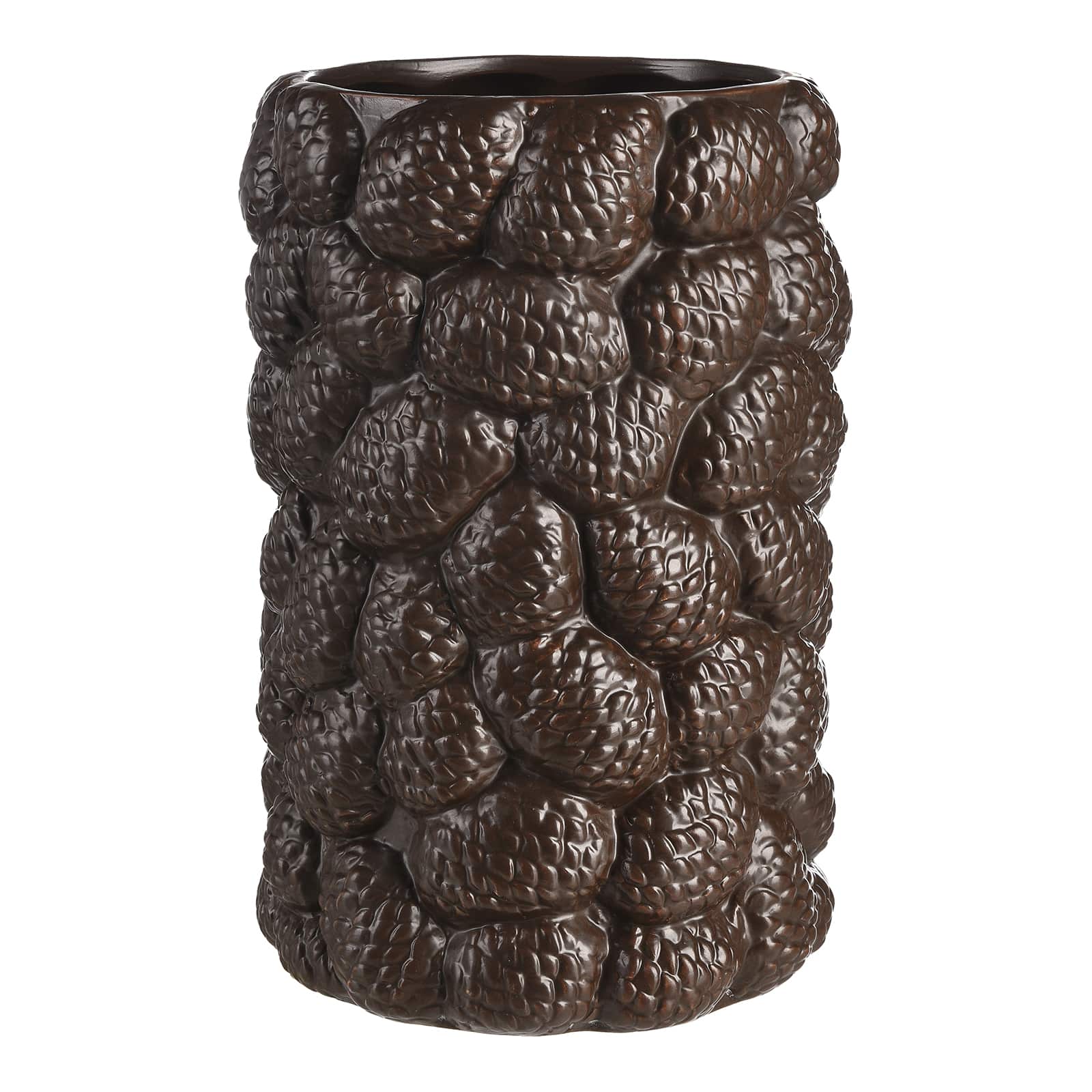 Vase Tannenzapfen Braun, ⌀ 18 cm, H 275 mm