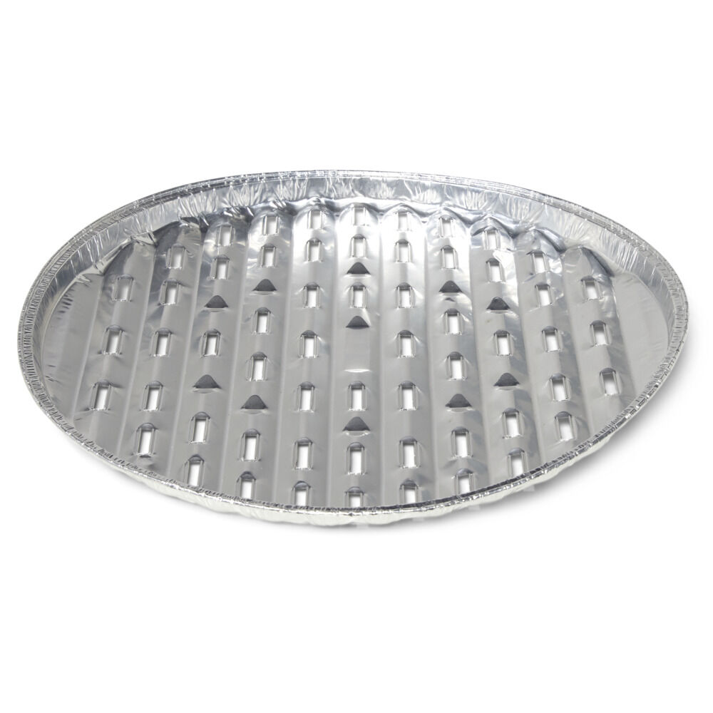 Plat à barbecue rond en aluminium x5 Ø34xH2cm