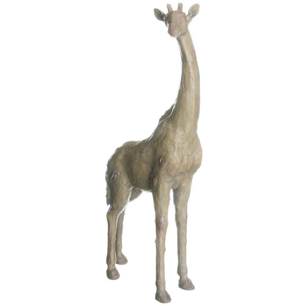 - Statue girafe aspect argile 50 cm