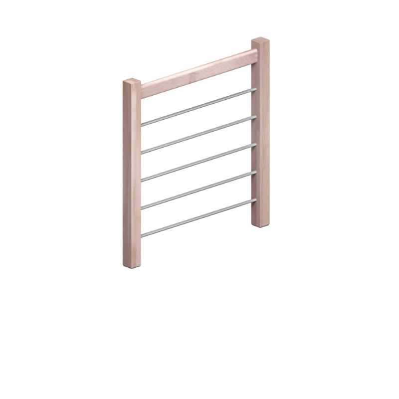 Kit garde-corps en hêtre pour escalier Trendy Eco 100 cm SOGEM