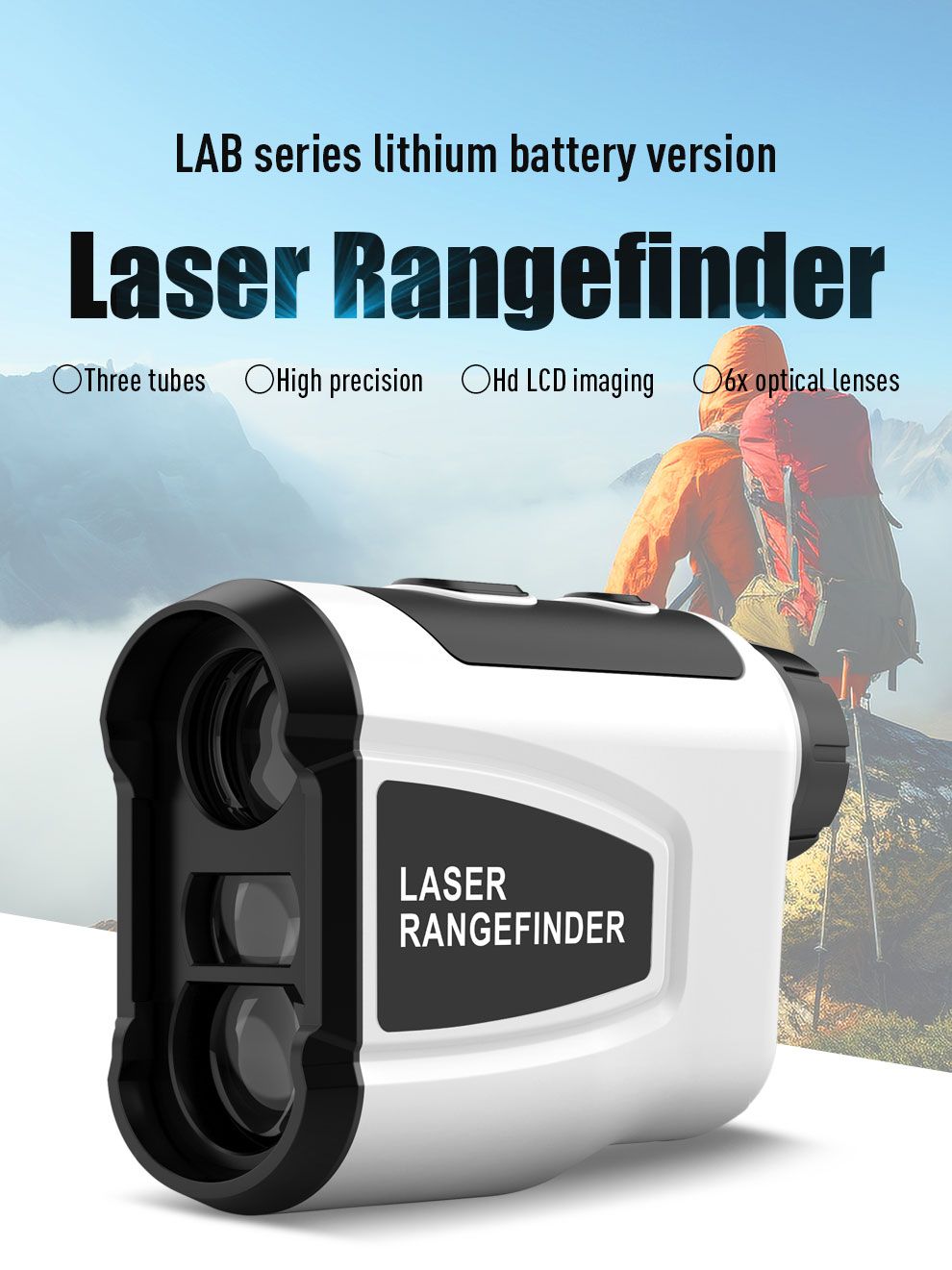 IVACHY High-Precision 6X Optical Lens Laser Golf Range Finder