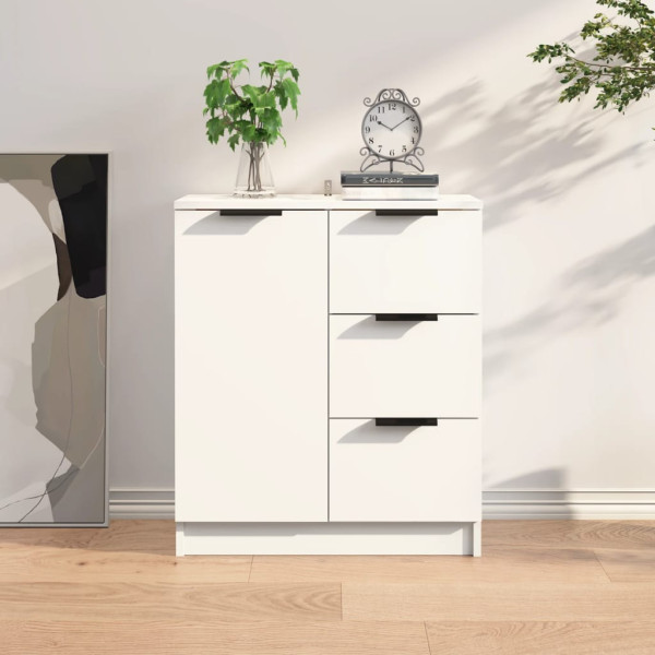 Szafka Komoda Regał Biała z Drzwiami 60x30x70 cm do Salonu Pokoju Sypialni