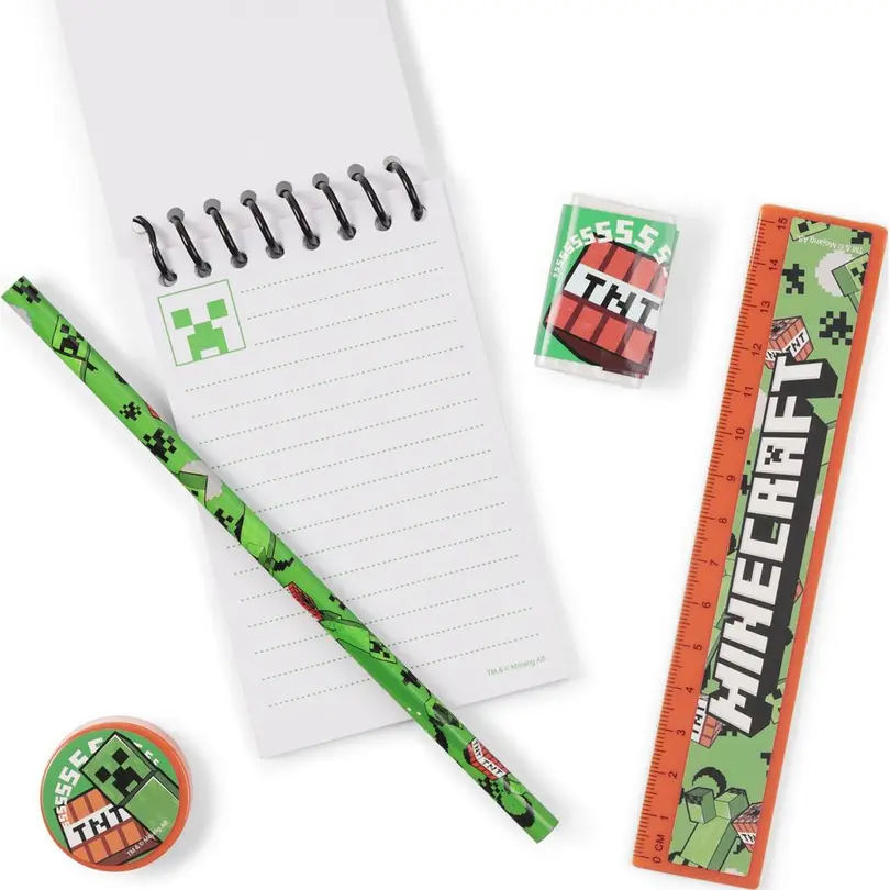 Bleistift Set bestehend aus verschiedenen Artikeln Minecraft