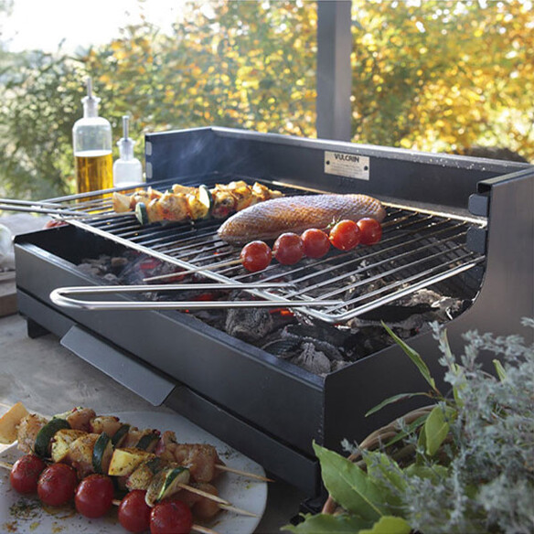 Barbecue charbon encastrable Vulcain 54 x 32 cm - Le Marquier