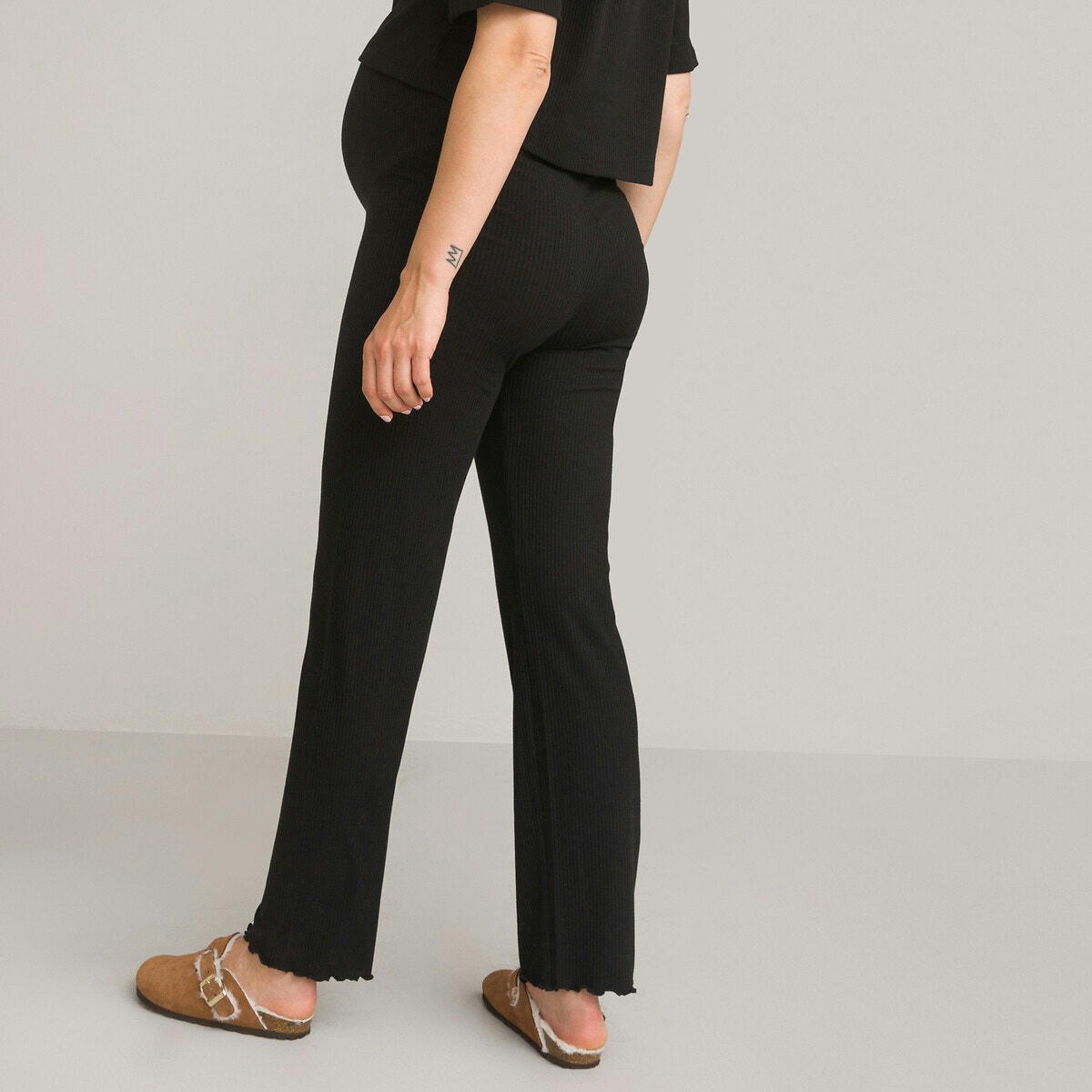 Legging large de grossesse, bandeau haut