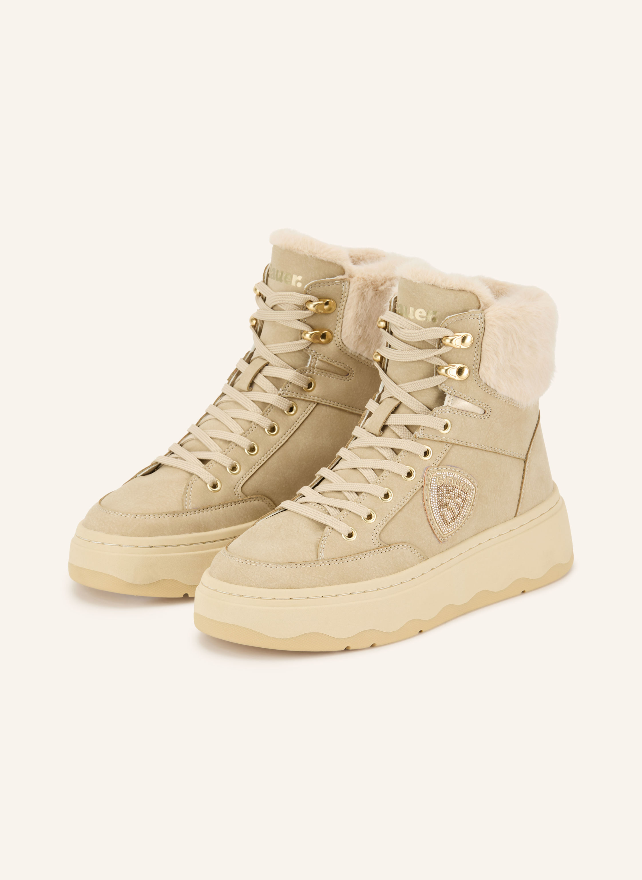 Blauer Hightop-Sneaker MARIBEL