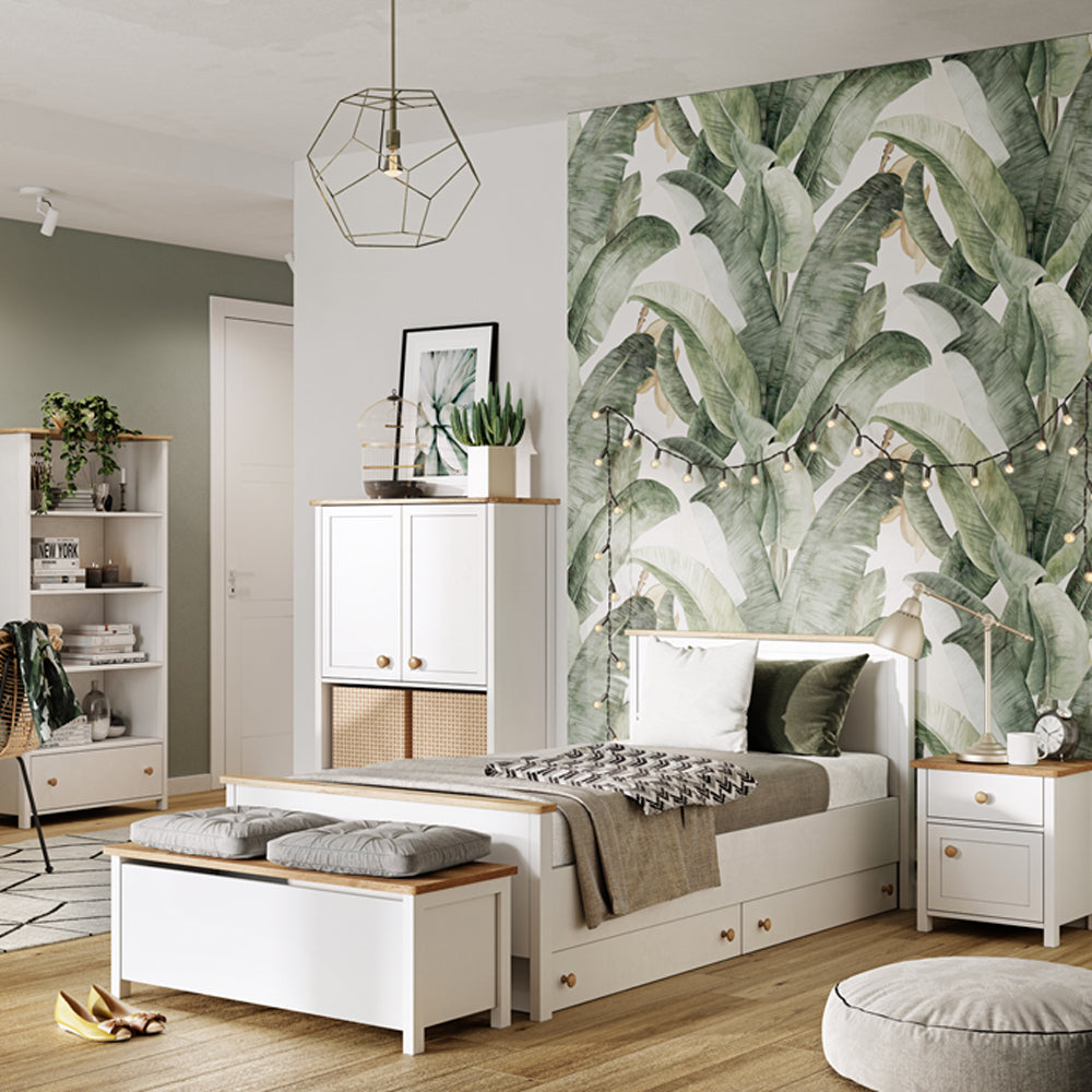 by fonQ Havin Nachtkastje - Wit / Nash Eiken