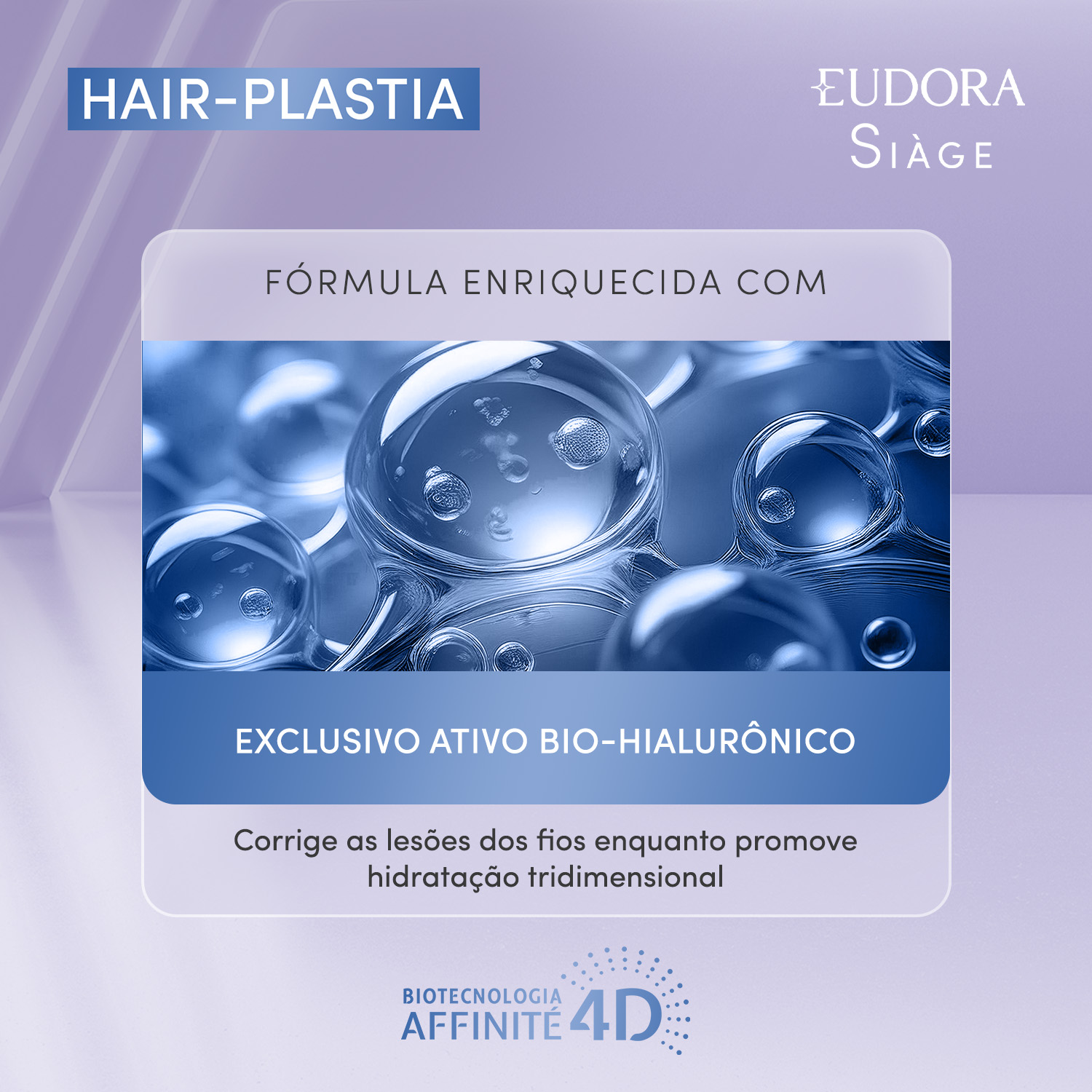 Eudora Siàge Hair-Plastia Máscara Capilar 250g