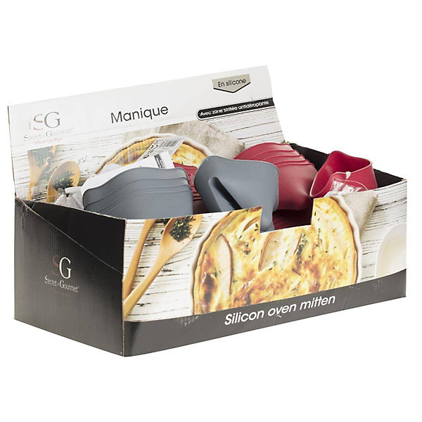 Manique de cuisine en silicone - Gris- 5five