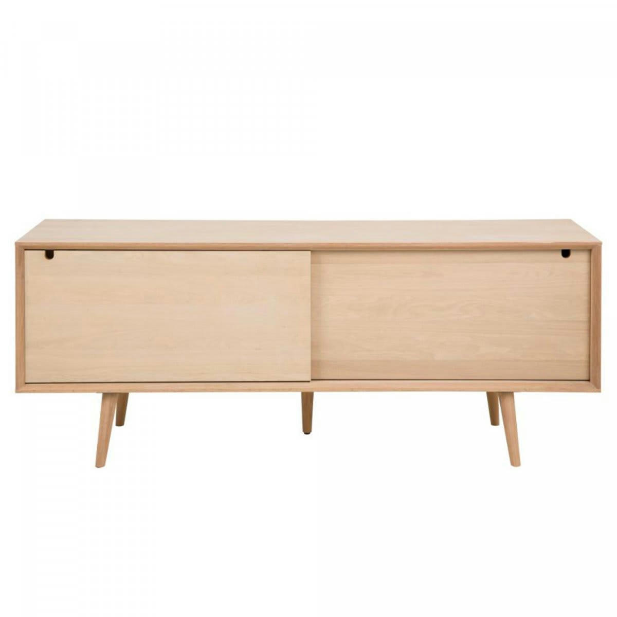 TWENTY - Buffet en bois de chêne clair 2 portes 180cm