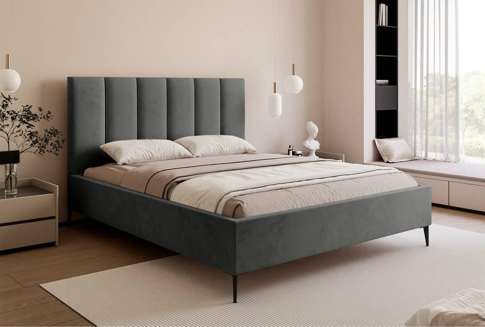 Bedframe Carolina met opbergruimte velvet 180x200