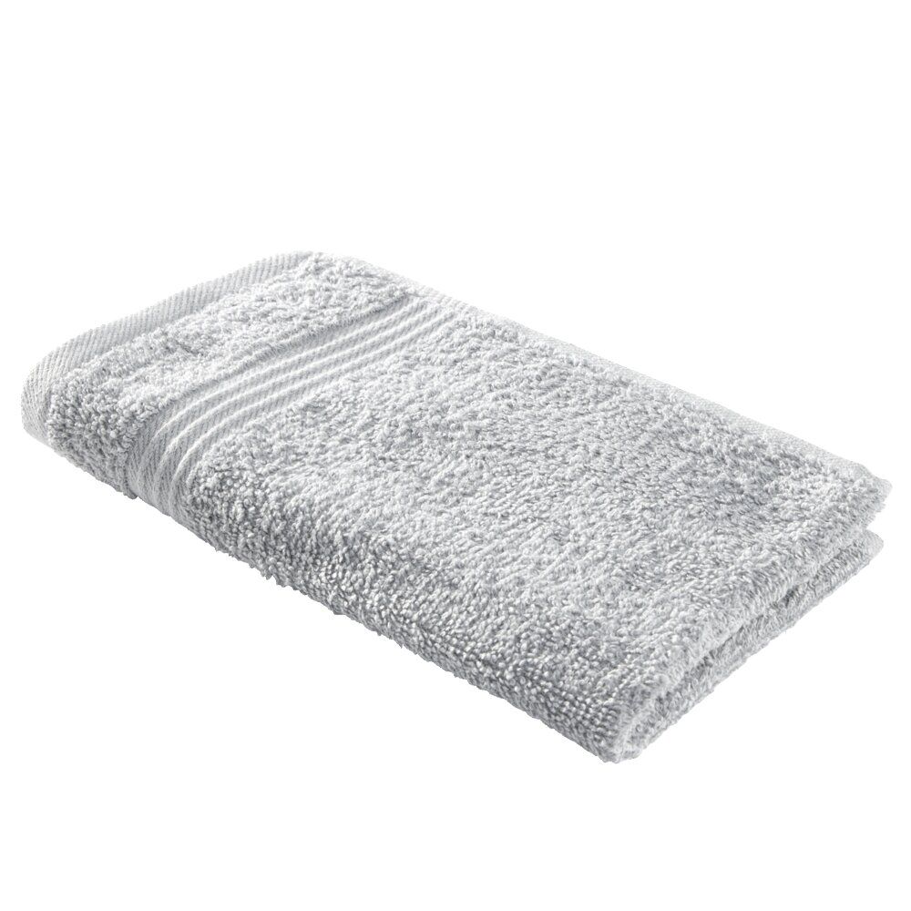 Serviette invité 30x50cm coton gris acier