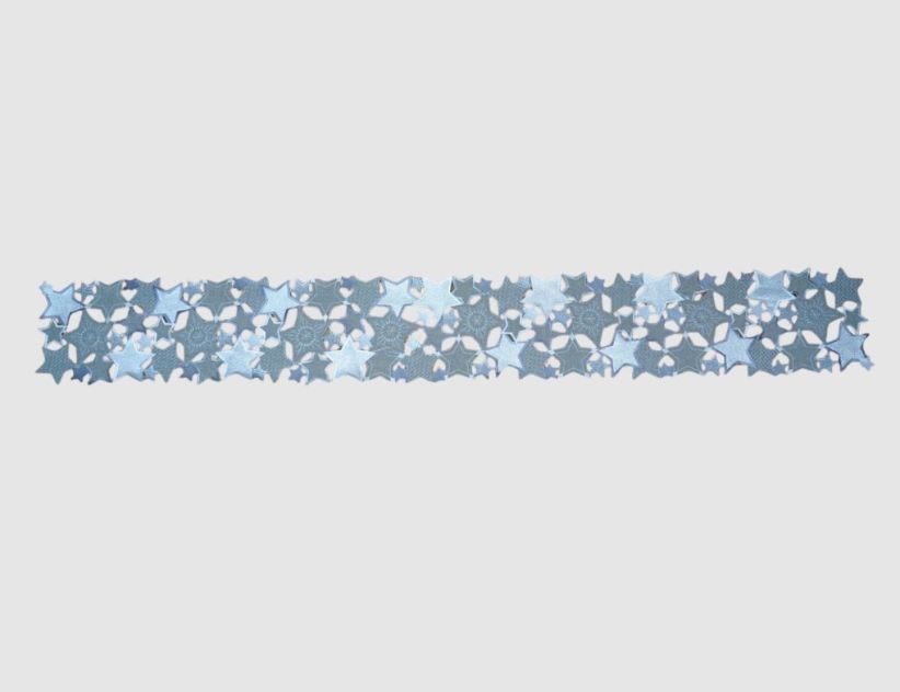 Tischband Stern Silber