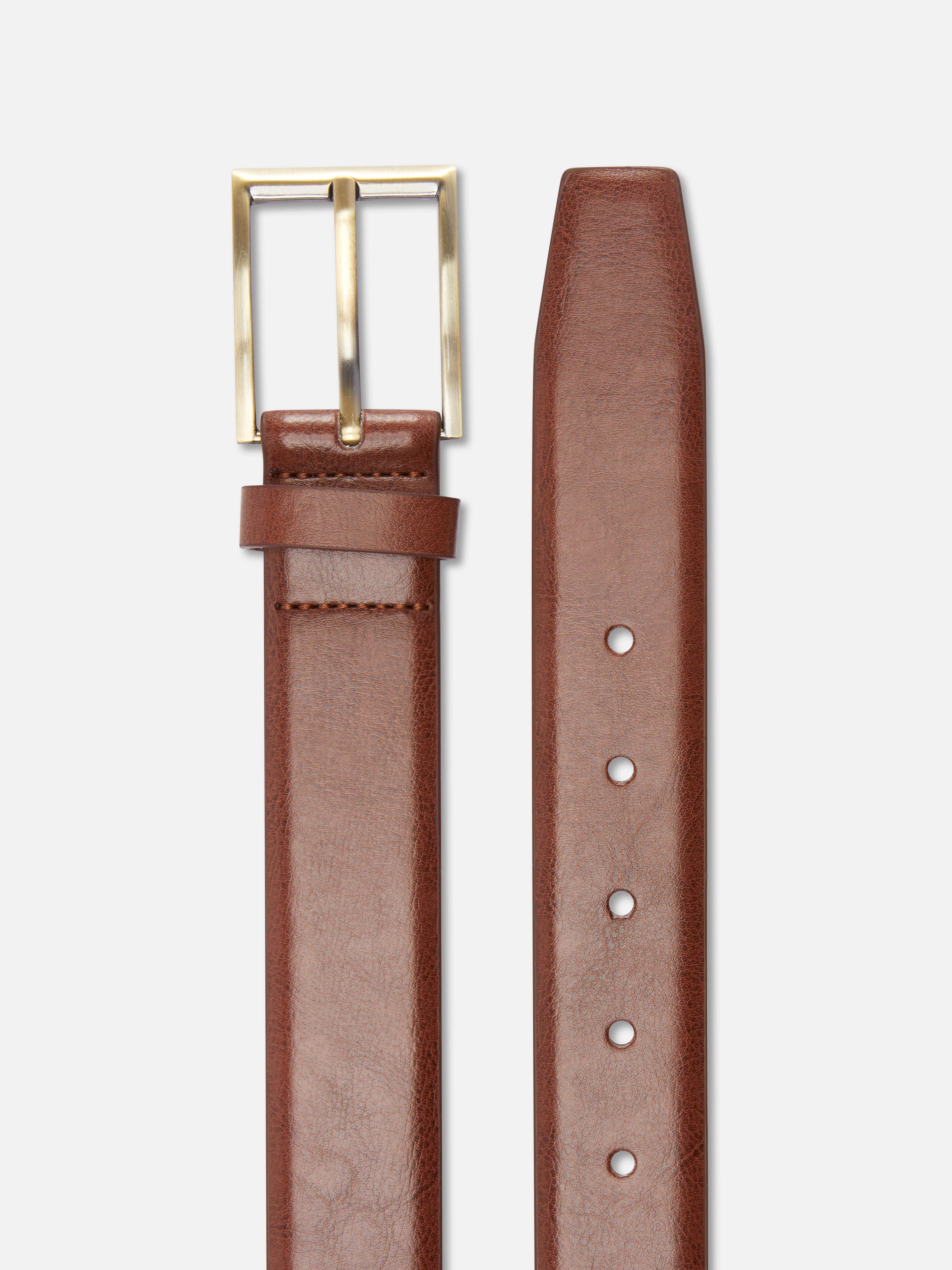 Smooth Faux Leather Belt