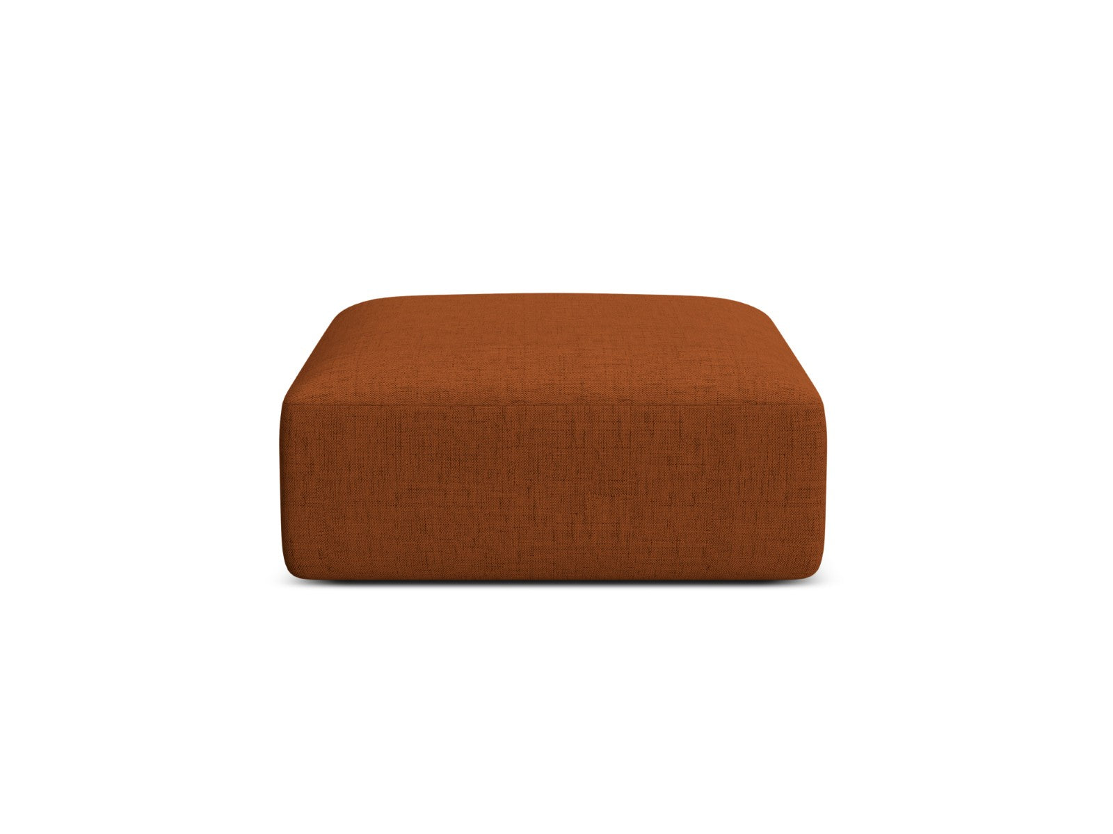 Cosmopolitan Design Poef Campi structurele stof baksteen - 90x90x40cm
