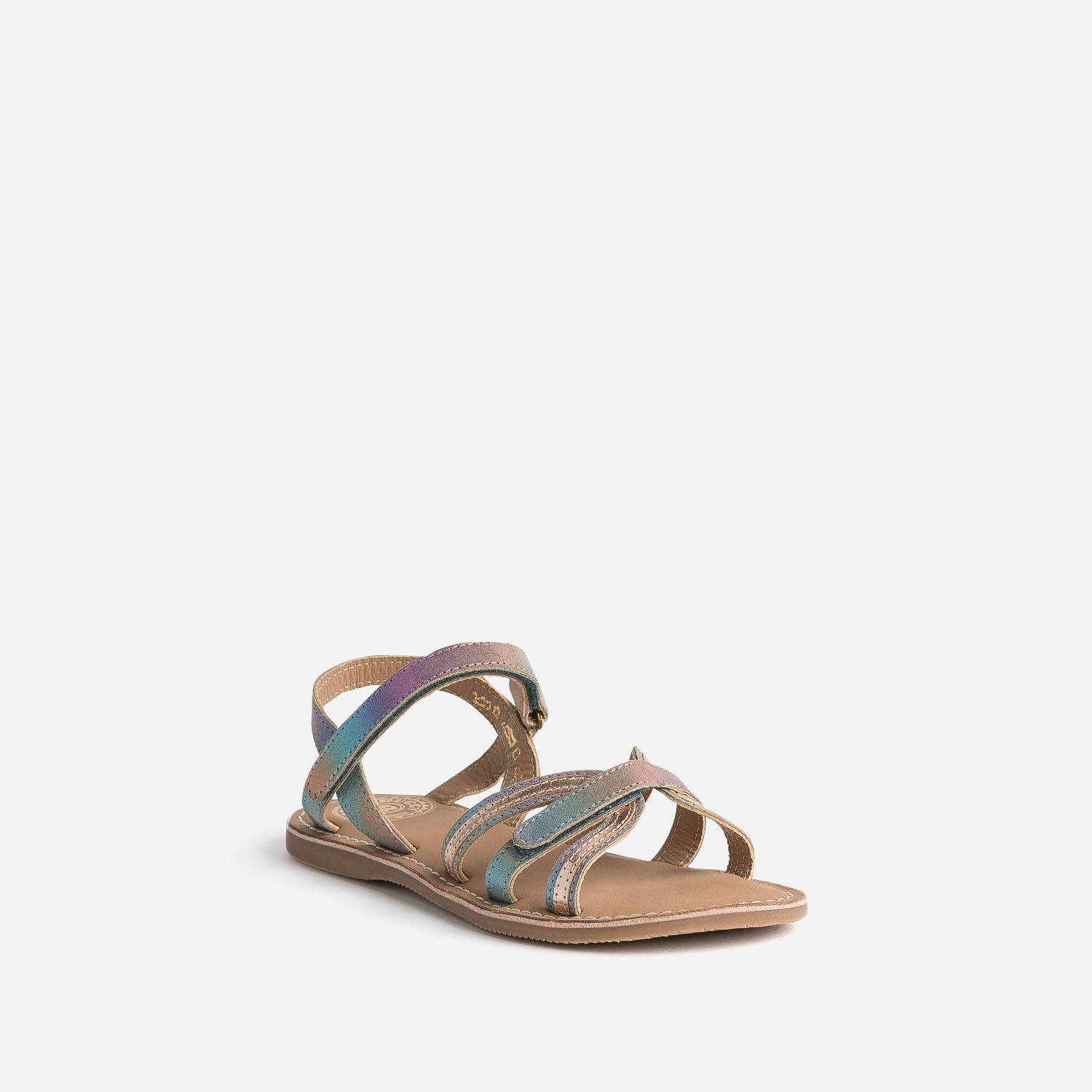 Sandale BUGGY multicolore cuir irisé