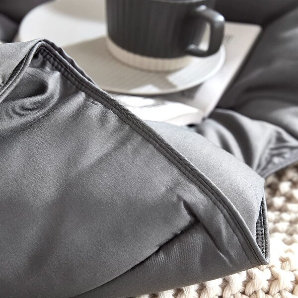 Snorze Cloud Comforter Set - Coma Inducer Ultra Cozy - Charcoal
