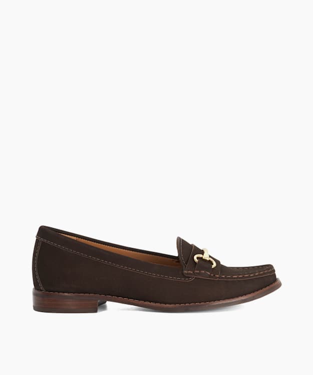 Glenny Brown - Wide Fit Snaffle Trim Loafers