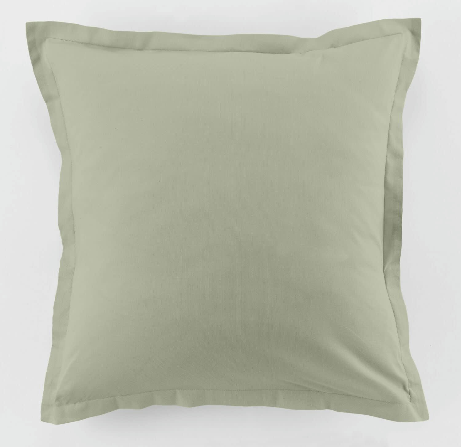 UNI ADC - Taie d'oreiller coton vert 63x63 cm