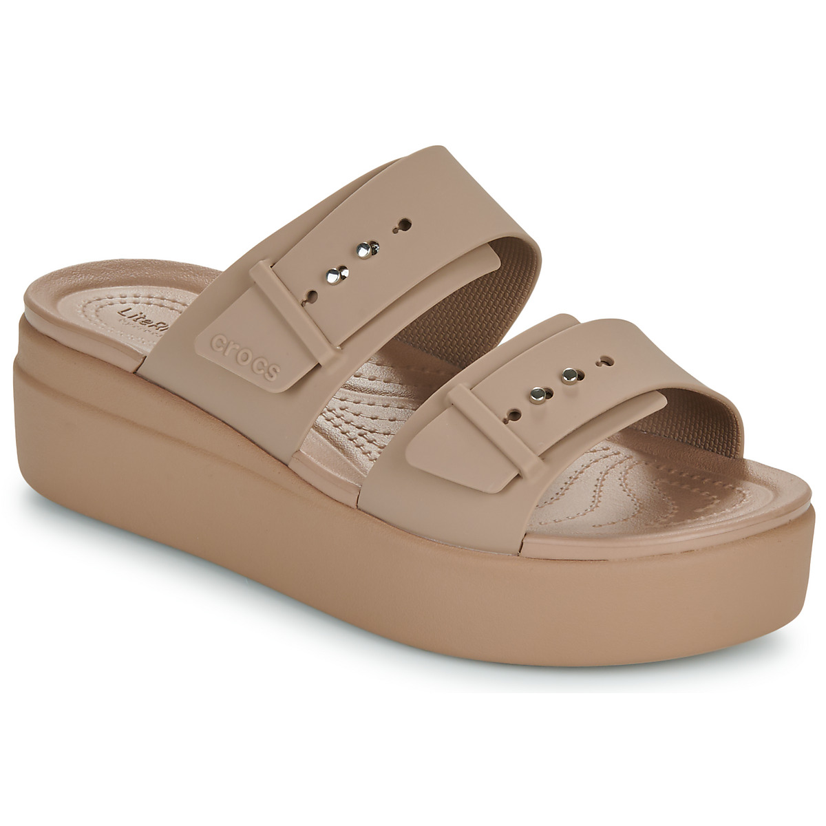 Crocs - Brooklyn Buckle LowWdg - Beige