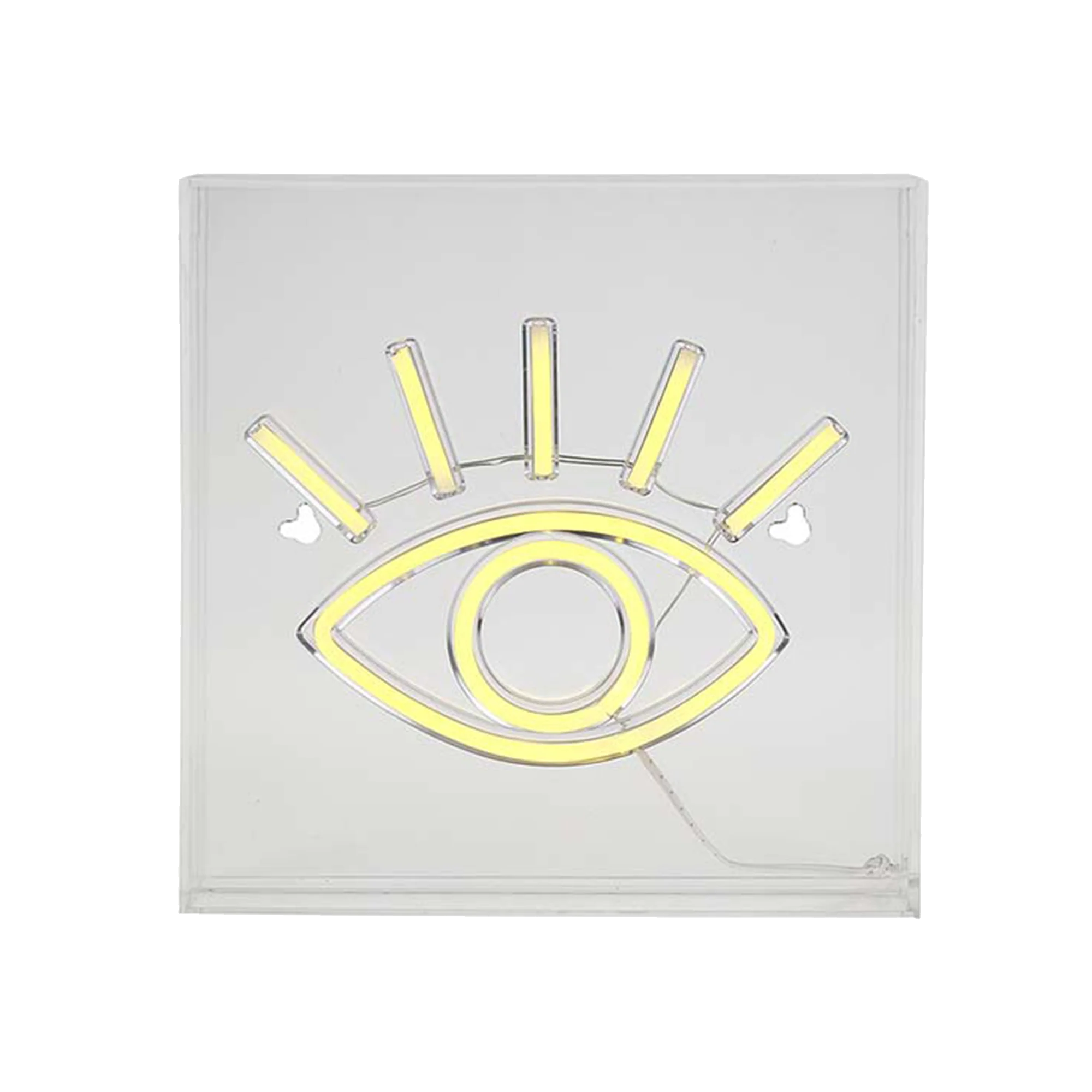 Néon OEIL coloris jaune