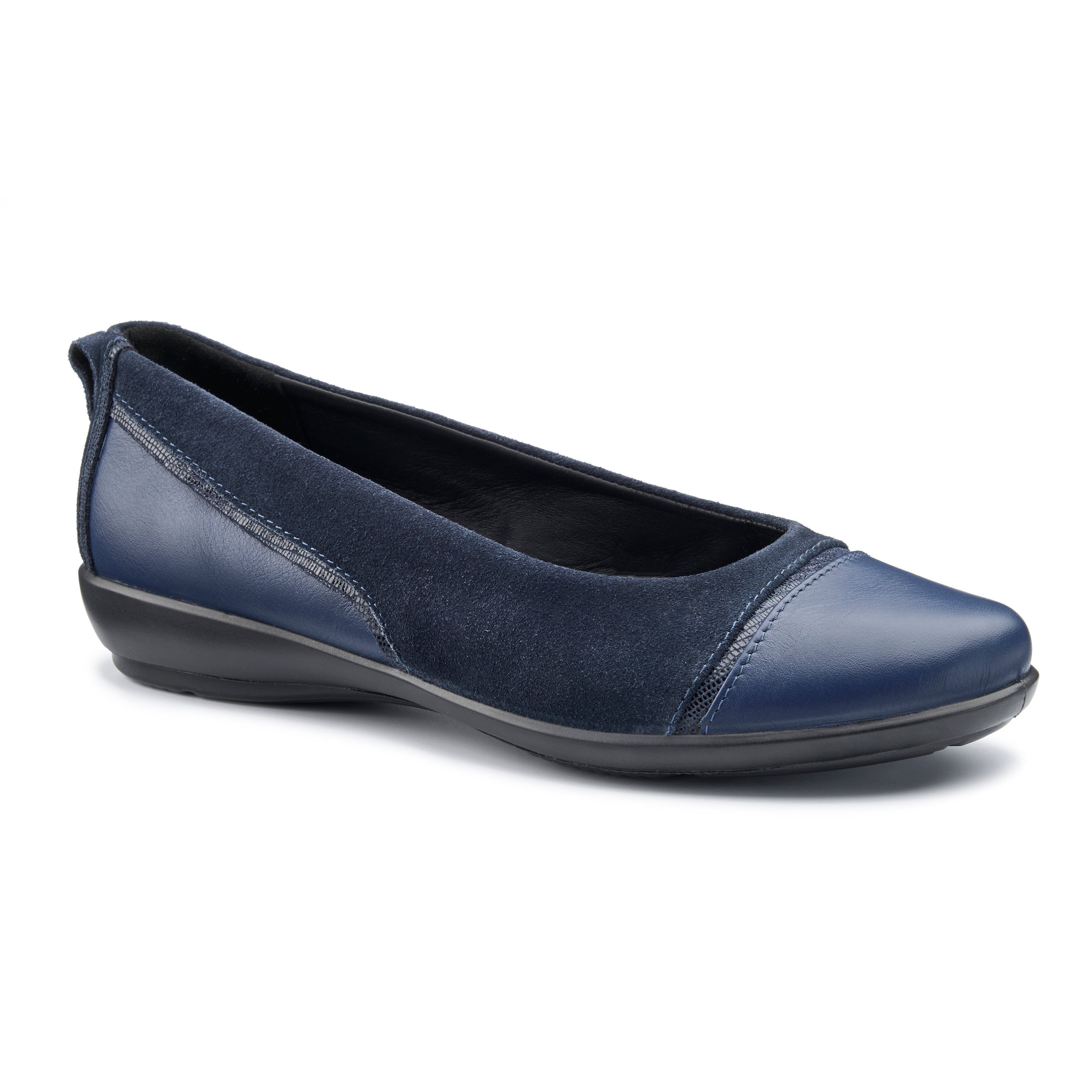 Hotter Wide Fit 'Wren' Ballet Pumps