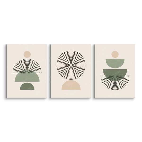 3x Obraz Set Minimalizm W Stylu Boho 30x40cm