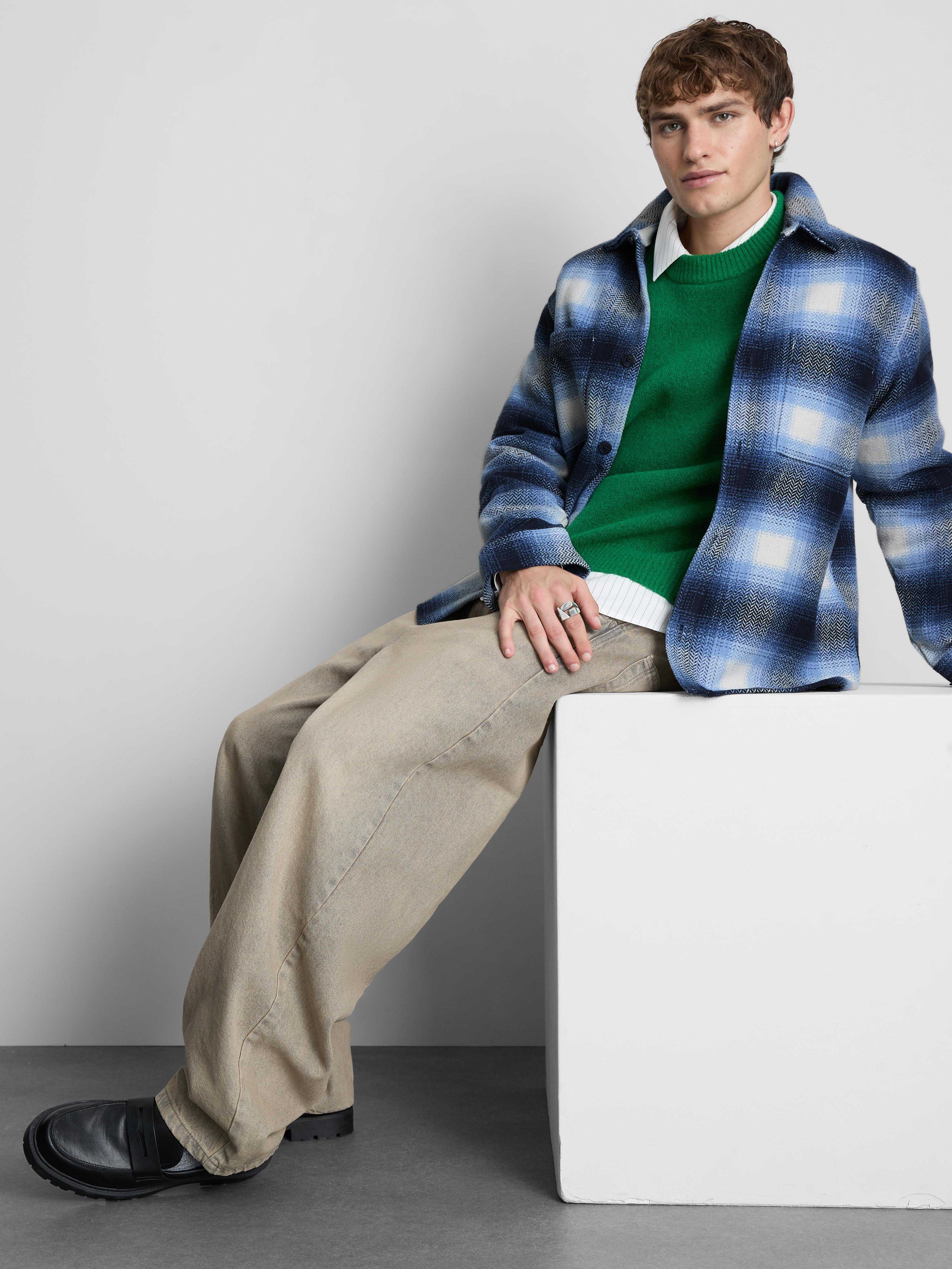 Check Button-Up Overshirt