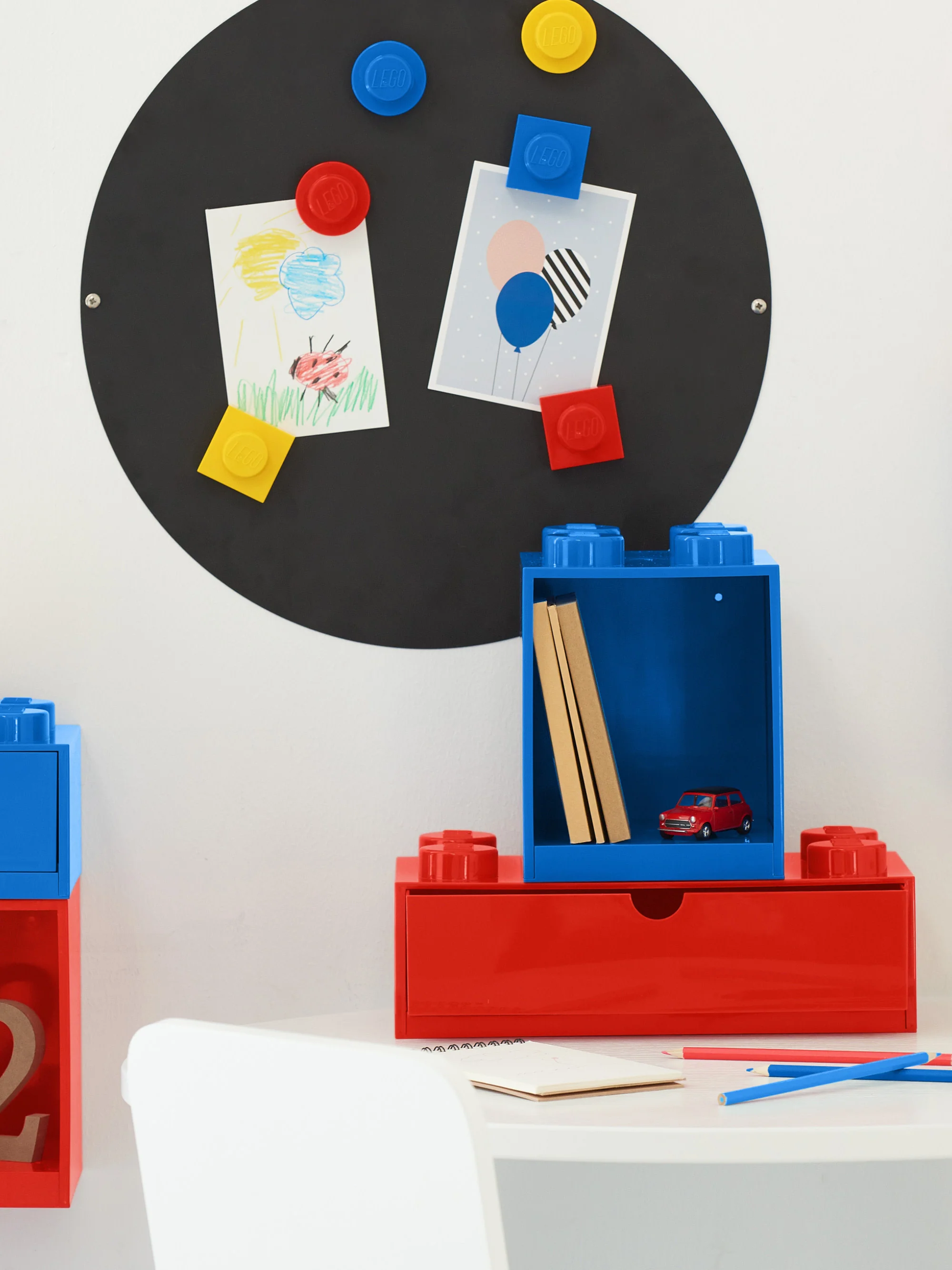 Kinder-LEGO?-Aufbewahrungsschublade Brick mit 8 Noppen