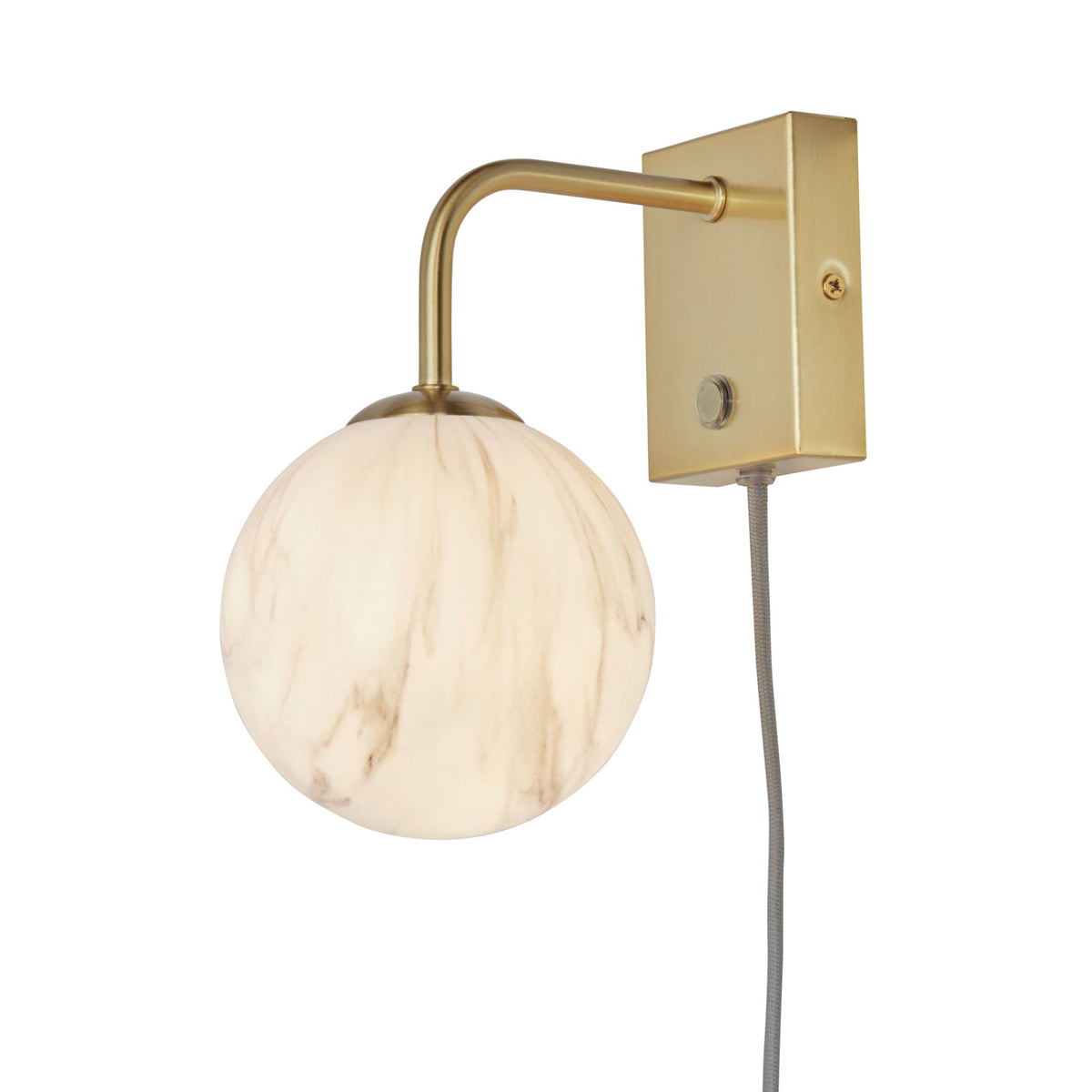 it's about RoMi wandlamp Carrara - goud - 12x18x21cm