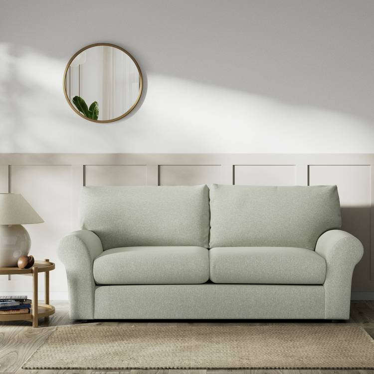 Habitat Molton Fabric 3 Seater Sofa Bed - Sage Green