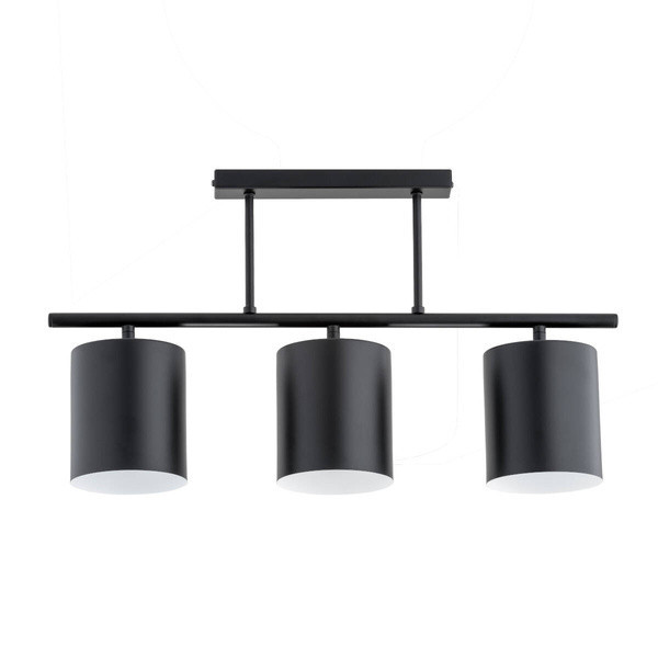 Lampa sufitowa ARCZI czarna 3xE27x15W wym:35,5x12,5x61cm IP20 Alfa