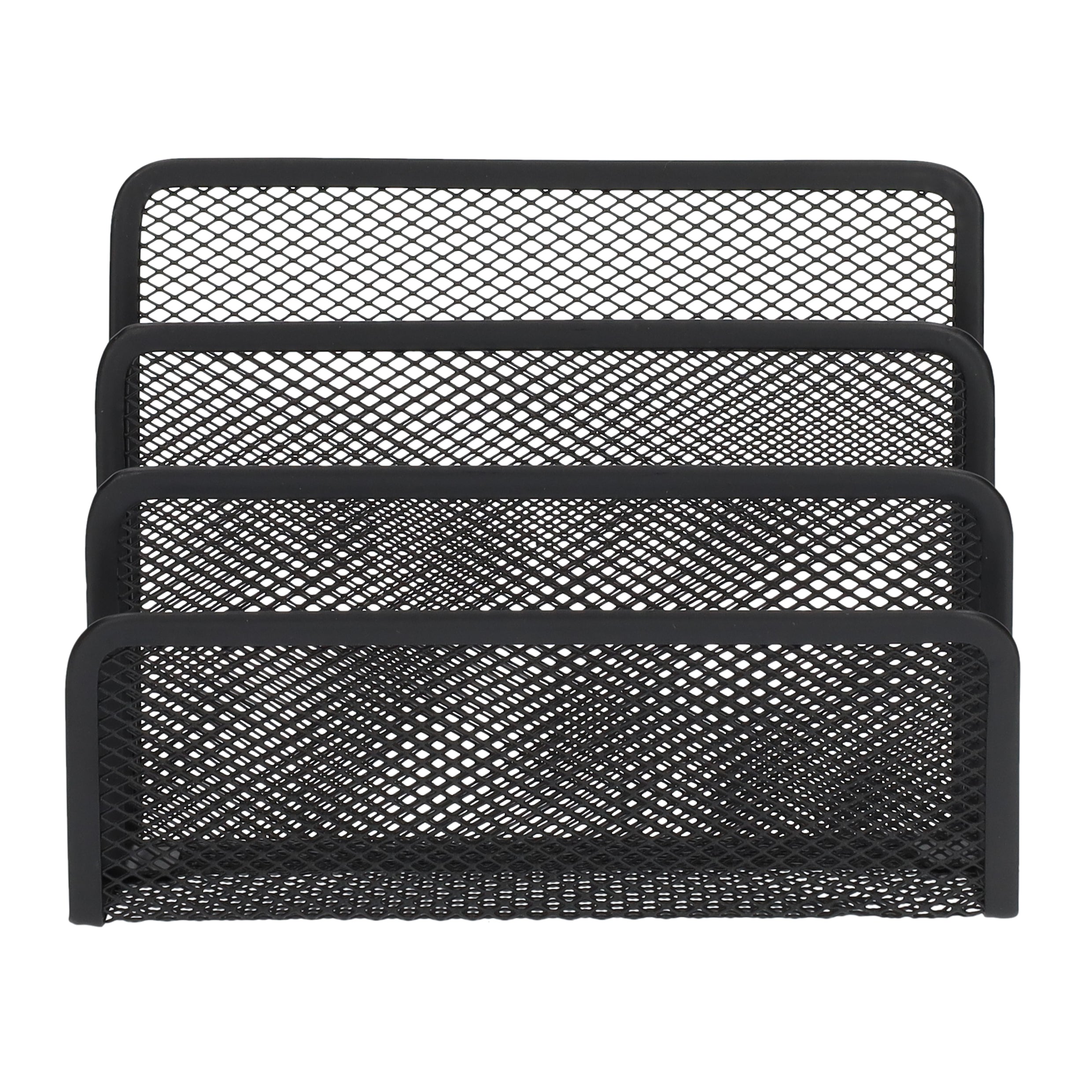 QUVIO Bureau organizer mesh - Metaal - Zwart