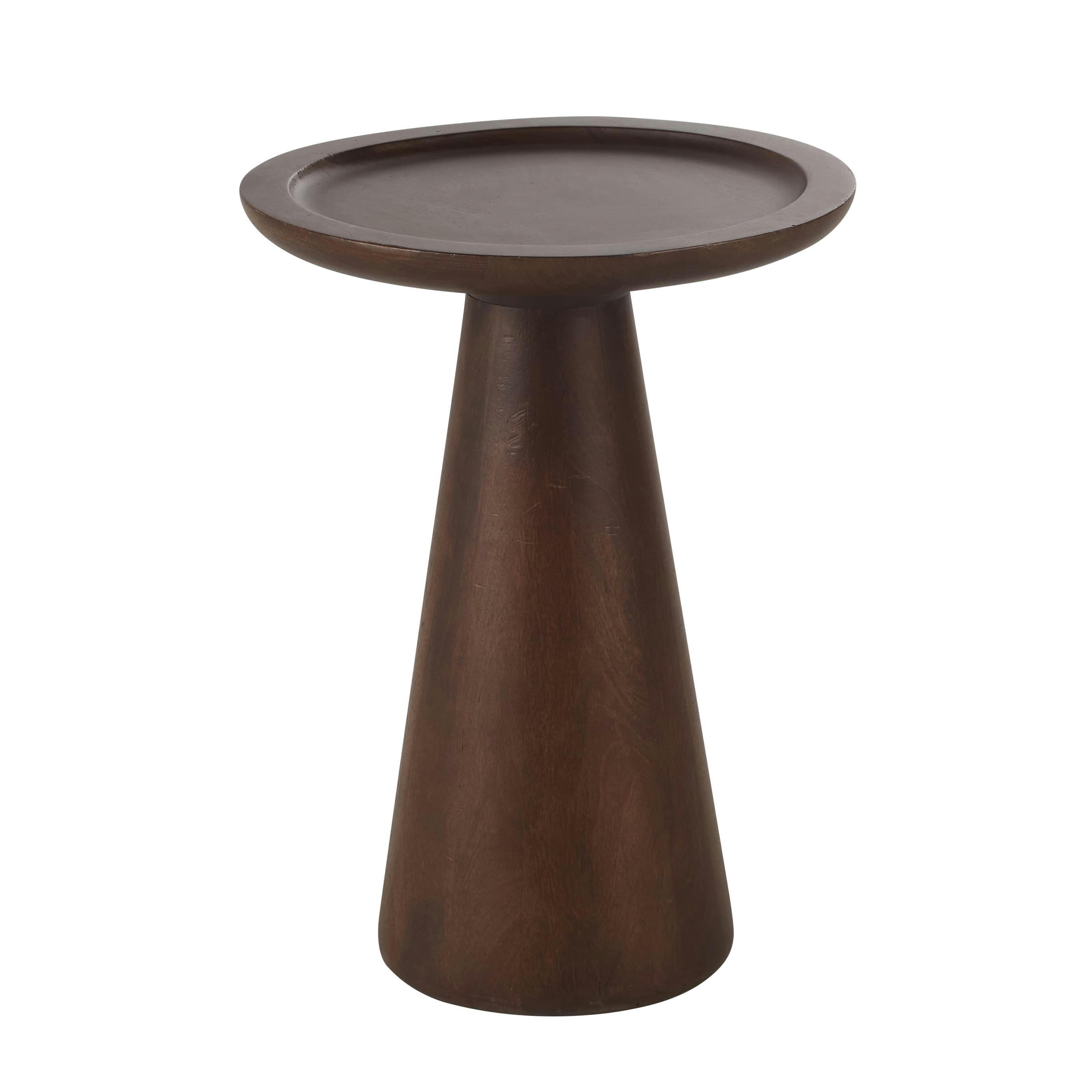 RONNIE - Bout de canapé en bois de manguier massif