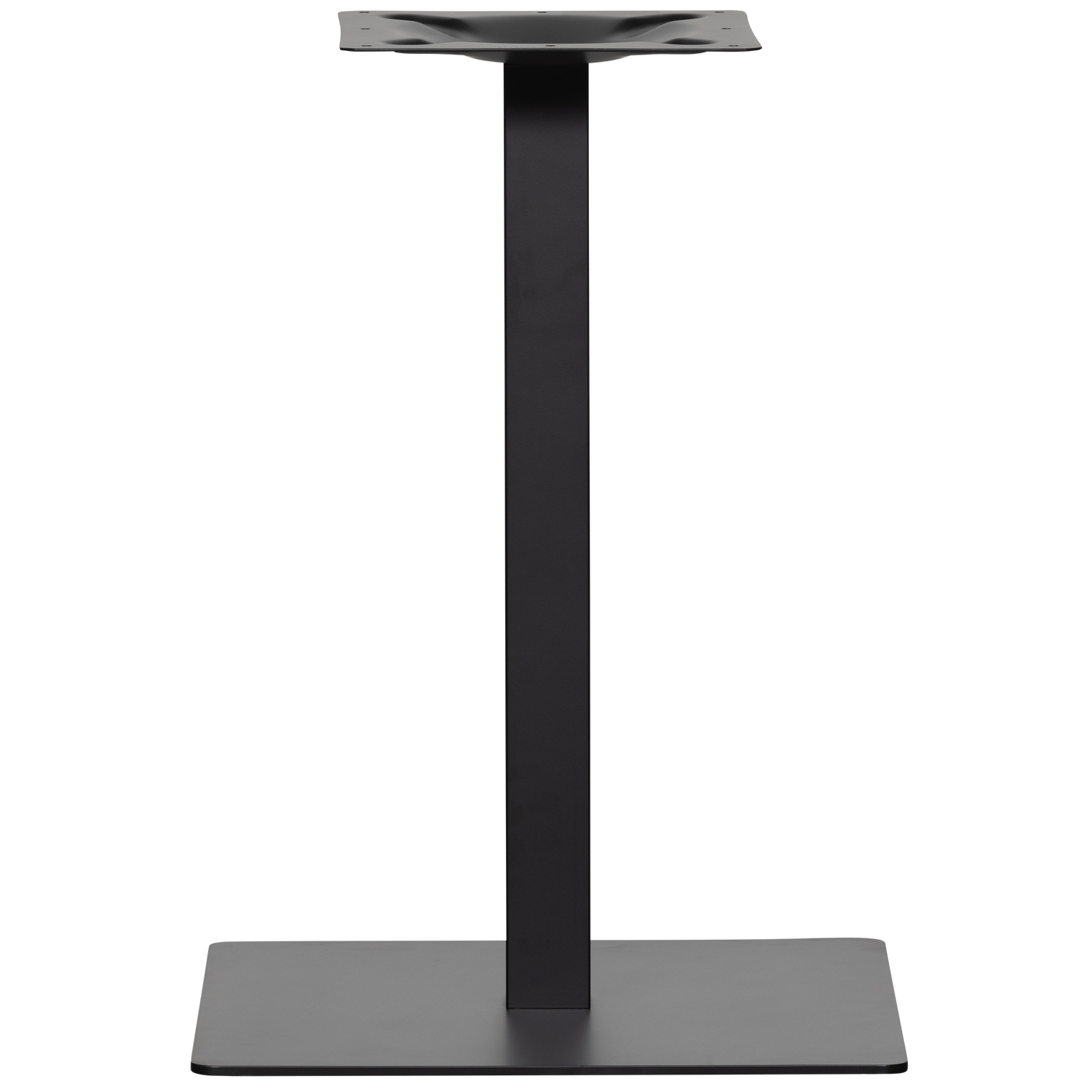 WOOOD vierkante buisvoet bistro - Metaal - Zwart - 72x50x50