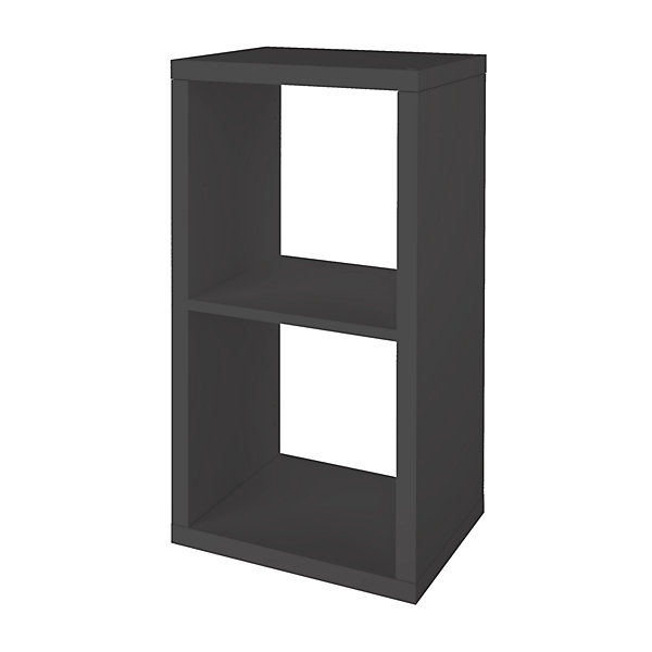 2 étagères modulables 2 cubes avec 4 portes GoodHome Mixxit anthracite