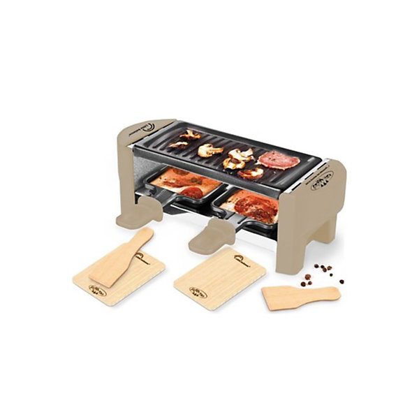 Appareil à raclette 2 personnes 350w marron/noir Little Balance 8693