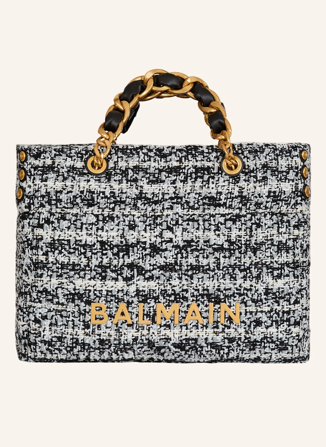 BALMAIN 1945 Soft Shopper aus Tweed