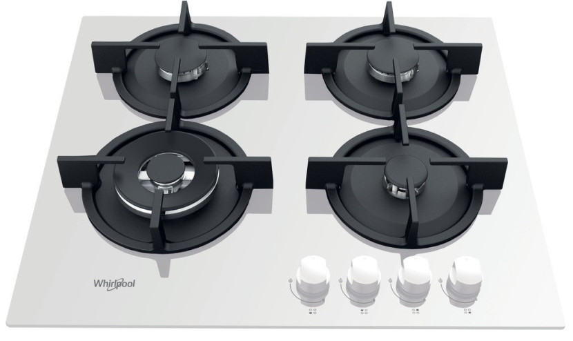 Płyta gazowa WHIRLPOOL AKT625WH 59 cm białe szkło