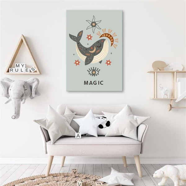 Feeby Obraz na płótnie Magiczny wieloryb 40x60