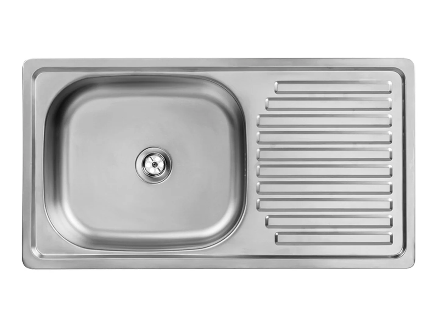 Zlewozmywak 1-komorowy Trafis 75 cm stal nierdzewna