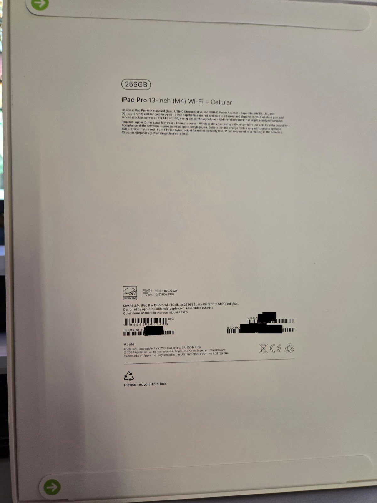 NEW 2024 iPad Pro 13 inch (M4) Wi-Fi + Cellular 256 GB