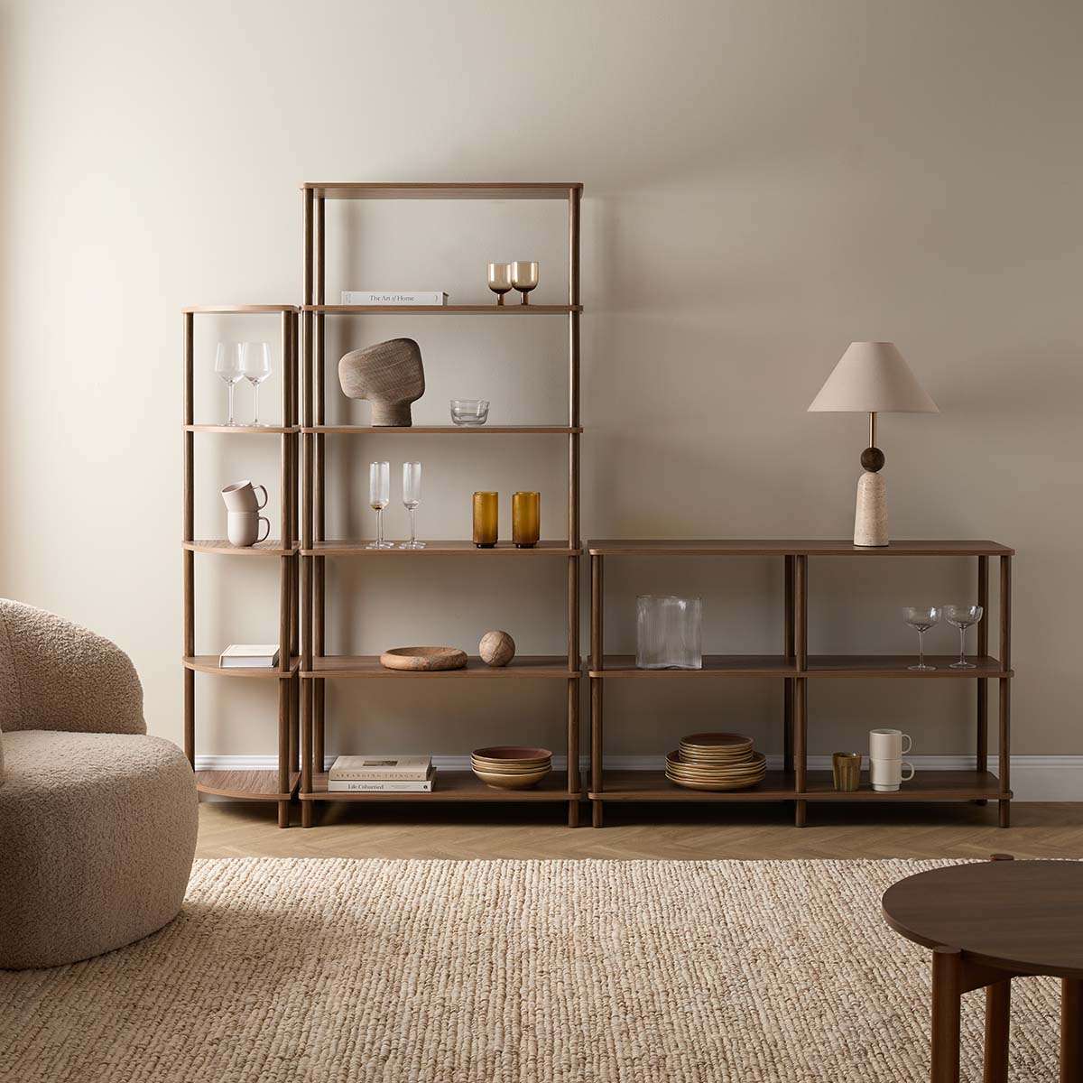 Eden Tall Shelf - Walnut