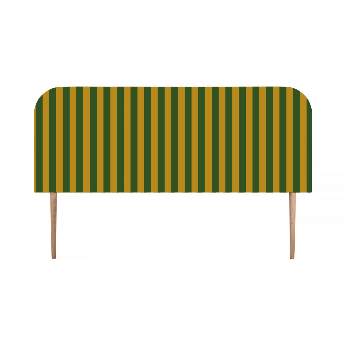 Gestoffeerd fluwelen hoofdbord met strepen 160x97cm