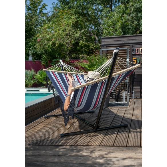 Hängematte, Baumwolle/Polyester, LxB: 285x100 cm, blau