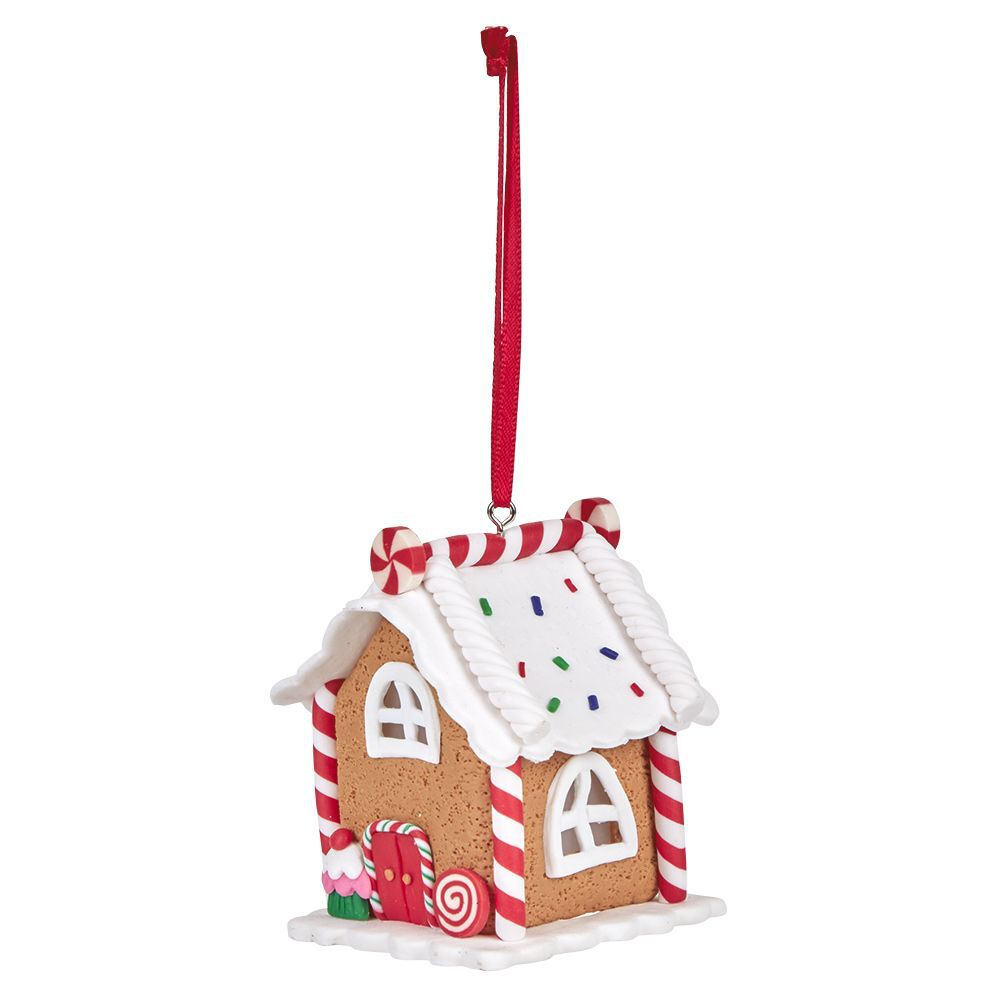 Décoration de No&euml;l à poser maison pain d'épice