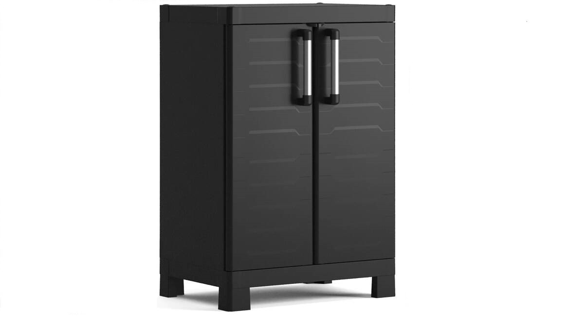 Niska szafka garażowa 97 cm KETER DETROIT Low, czarna