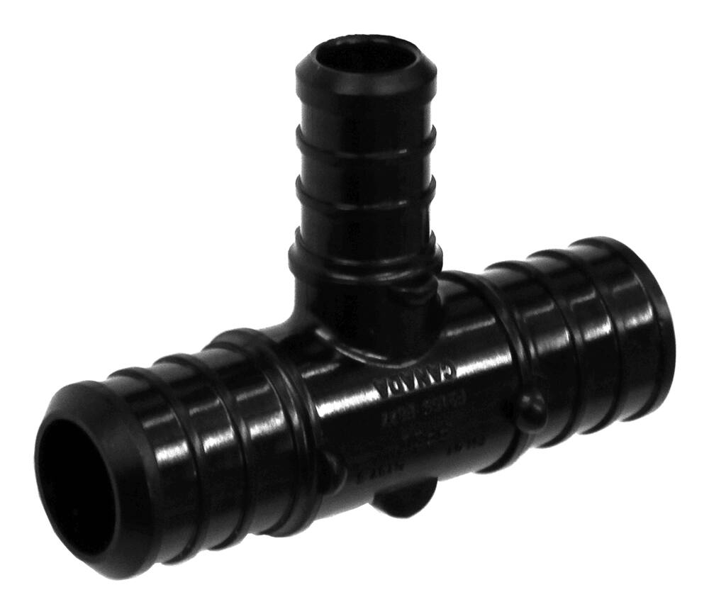 Waterline Pex Poly Tee, 0.7-in x 0.7-in x 0.5-in